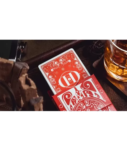 Smoke & Mirrors v8 Deluxe Red – Cărți de joc premium | Emagie.ro