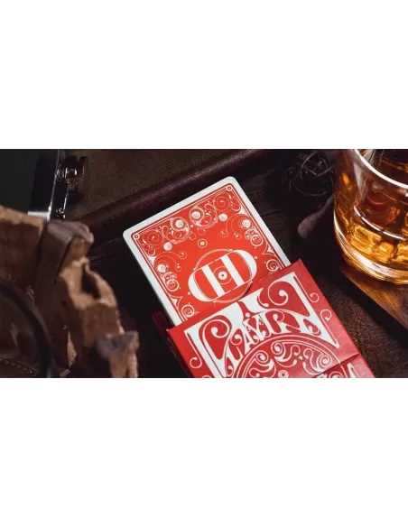 Smoke & Mirrors v8 Deluxe Red – Cărți de joc premium | Emagie.ro