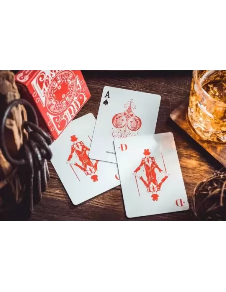 Smoke & Mirrors v8 Deluxe Red – Cărți de joc premium | Emagie.ro