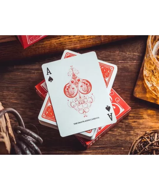 Smoke & Mirrors v8 Deluxe Red – Cărți de joc premium | Emagie.ro