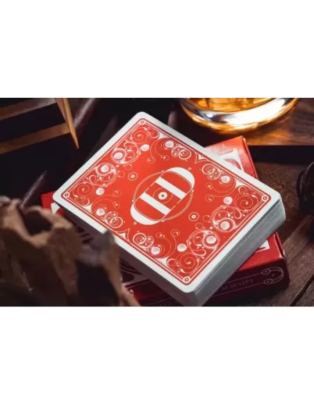 Smoke & Mirrors v8 Deluxe Red – Cărți de joc premium | Emagie.ro