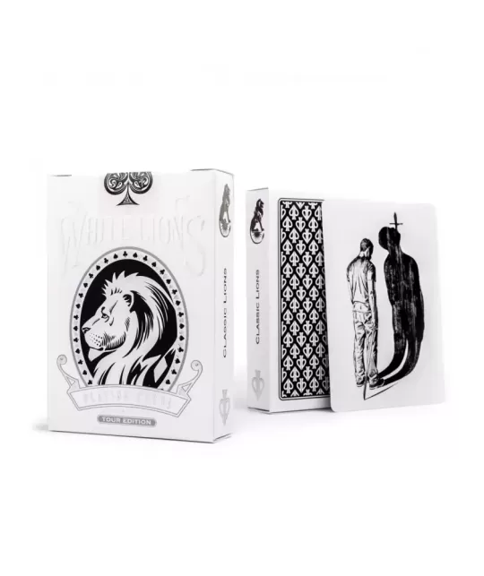 White Lions Tour Black Reverse – Cărți de joc premium | Emagie.ro