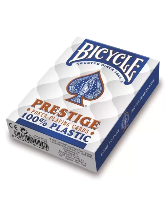 Bicycle Prestige Jumbo 100% Plastic – Cărți de joc durabile | Emagie.ro