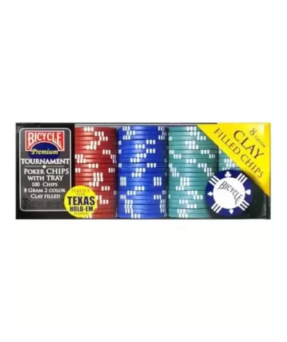 Set of 100 Bicycle Clay Poker Chips – Premium Playing Cards | Emagie.ro 2