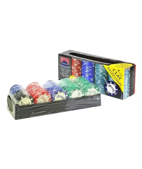 Set of 100 Bicycle Clay Poker Chips – Premium Playing Cards | Emagie.ro