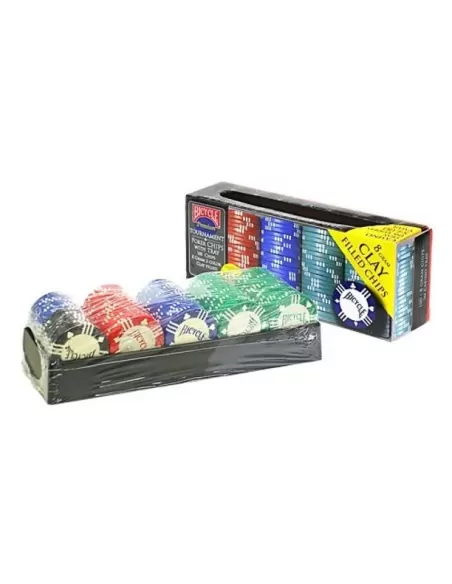 Set of 100 Bicycle Clay Poker Chips – Premium Playing Cards | Emagie.ro