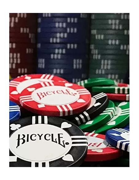 Set of 100 Bicycle Clay Poker Chips – Premium Playing Cards | Emagie.ro