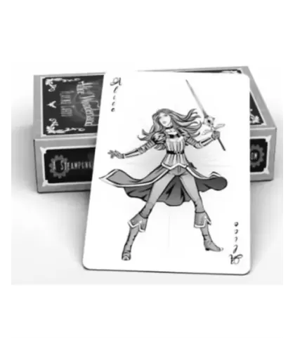 Alice of Wonderland Silver – Cărți de joc premium | Emagie.ro 2