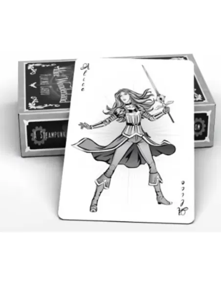 Alice of Wonderland Silver – Cărți de joc premium | Emagie.ro