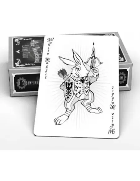 Alice of Wonderland Silver – Cărți de joc premium | Emagie.ro