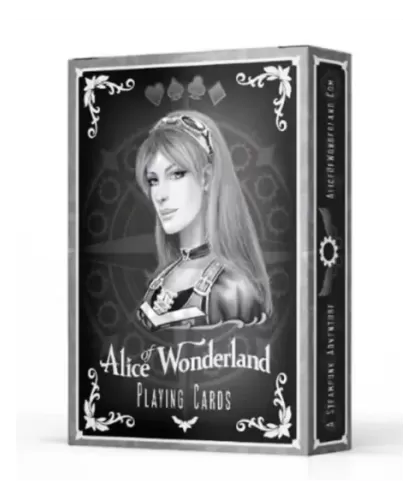 Alice of Wonderland Silver – Cărți de joc premium | Emagie.ro