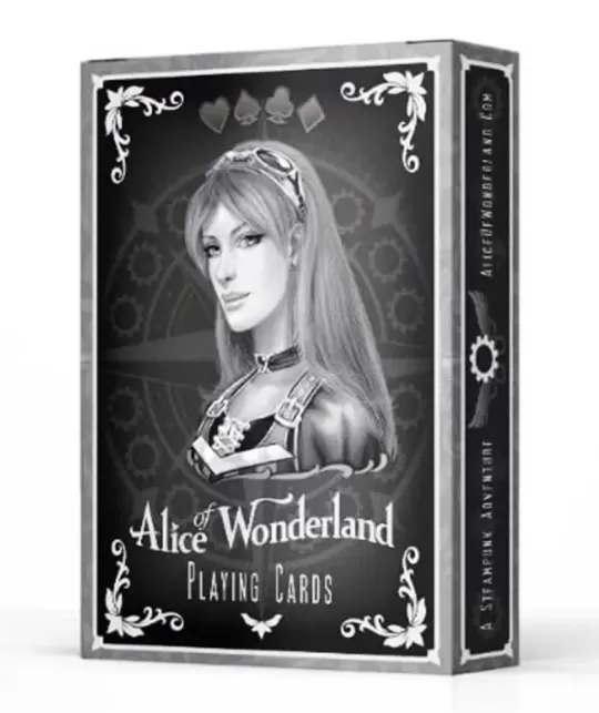 Alice of Wonderland Silver – Cărți de joc premium | Emagie.ro