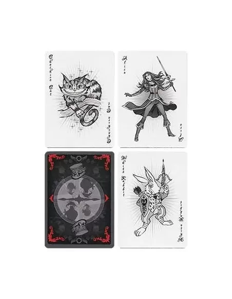 Alice of Wonderland Silver – Cărți de joc premium | Emagie.ro