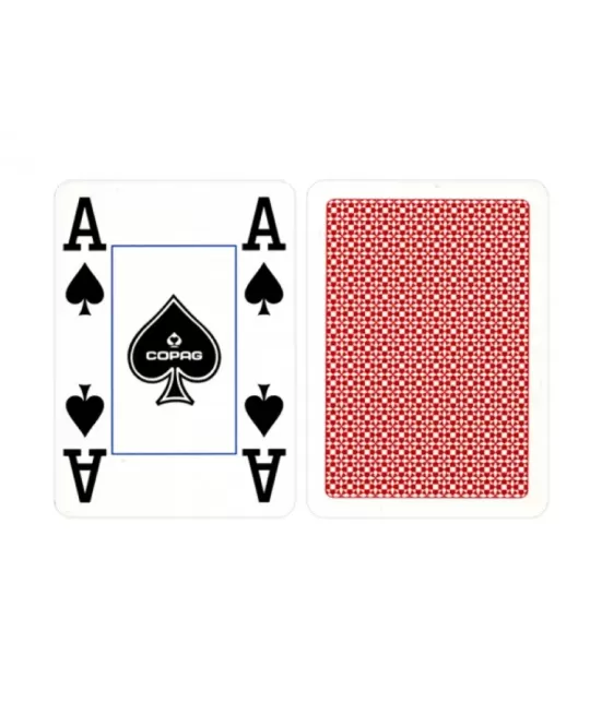 COPAG Poker Plastic Jumbo Rosu - Cărți de joc durabile | Emagie.ro