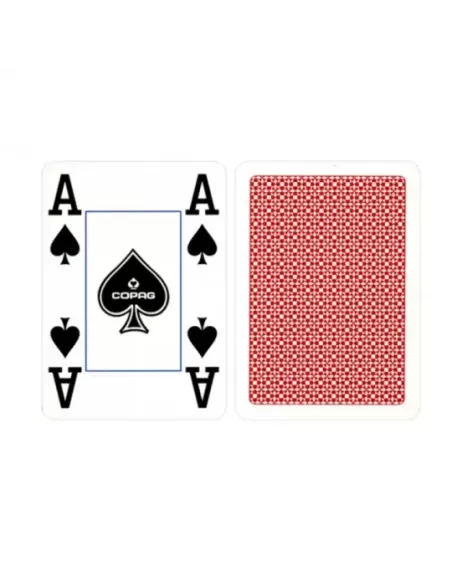 COPAG Poker Plastic Jumbo Rosu - Cărți de joc durabile | Emagie.ro