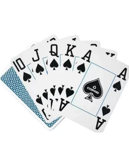 COPAG Poker Plastic Jumbo Albastru – Cărți de joc durabile | Emagie.ro