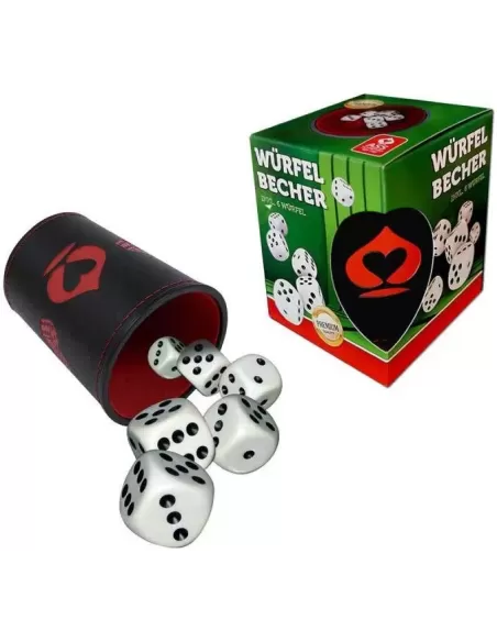 Set of 6 Dice and Glass – Premium Playing Cards | Emagie.ro