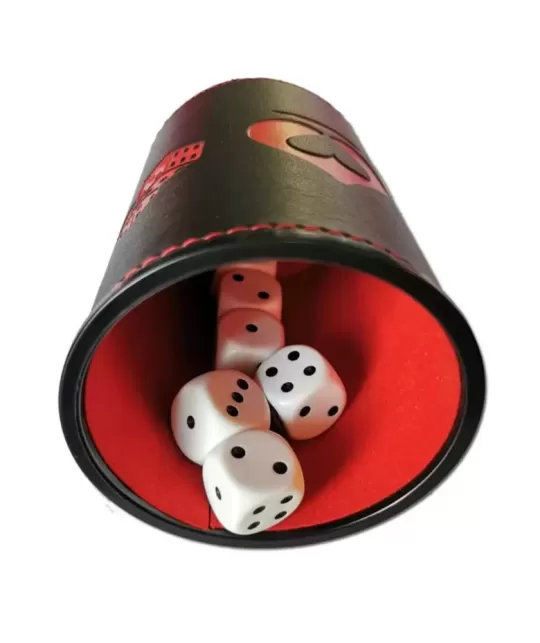 Set of 6 Dice and Glass – Premium Playing Cards | Emagie.ro