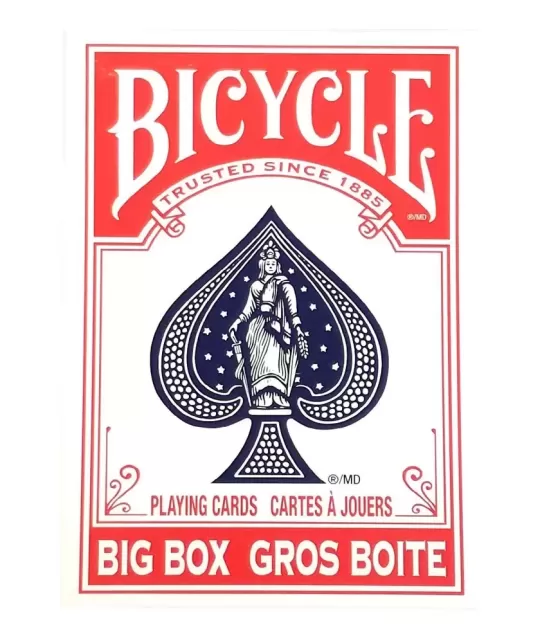 Bicycle Big Box Rosu – Cărți de joc premium | Emagie.ro