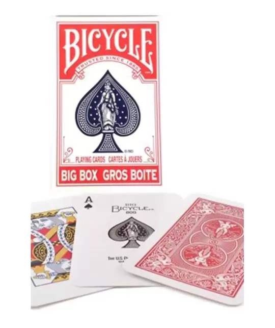 Bicycle Big Box Rosu – Cărți de joc premium | Emagie.ro
