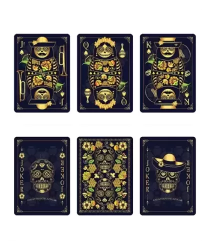 Calaveras de Azucar Blue Edition – Premium Playing Cards | Emagie.ro