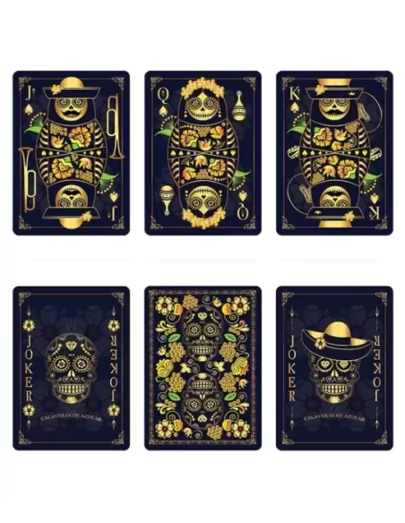 Calaveras de Azucar Blue Edition – Premium Playing Cards | Emagie.ro
