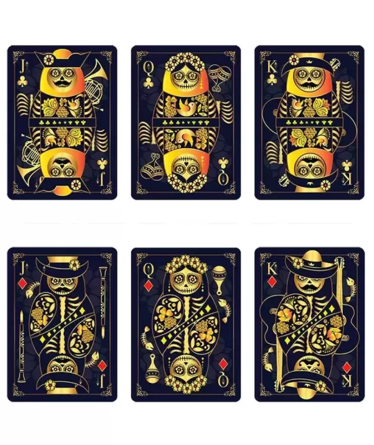 Calaveras de Azucar Blue Edition – Premium Playing Cards | Emagie.ro