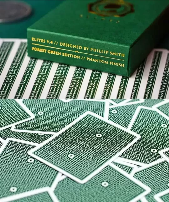DMC ELITES Marked Deck Forest Green Phantom – Cărți de joc premium | Emagie.ro