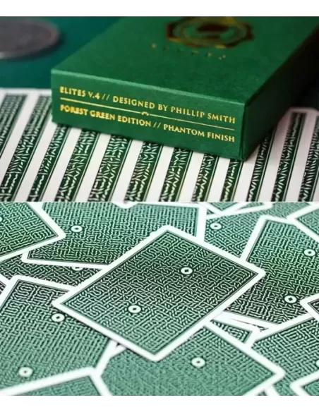 DMC ELITES Marked Deck Forest Green Phantom – Cărți de joc premium | Emagie.ro