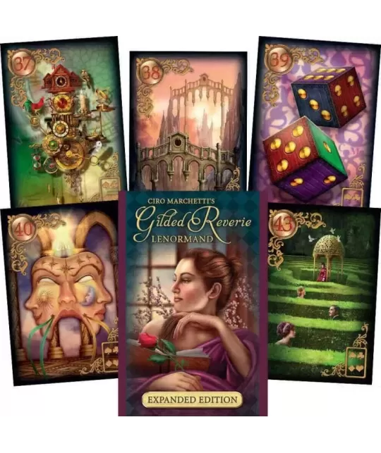 Tarot Gilded Reverie Lenormand Expanded – Set tarot elegant | Emagie.ro