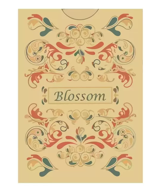 Blossom Fall Platinum Metallic Ink – Premium Playing Cards | Emagie.ro
