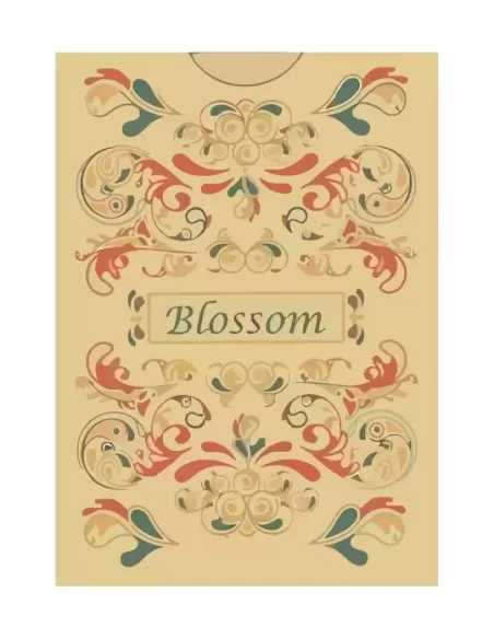 Blossom Fall Platinum Metallic Ink – Premium Playing Cards | Emagie.ro