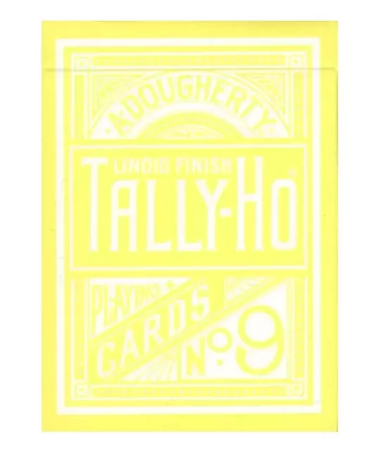 Tally Ho Reverse Circle Yellow – Premium Playing Cards | Emagie.ro