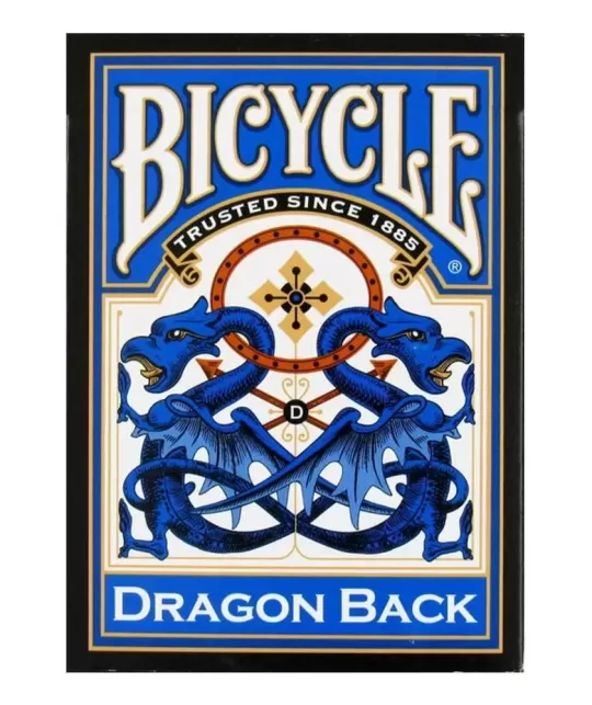 Bicycle Dragon Back Blue – Cărți de joc premium | Emagie.ro