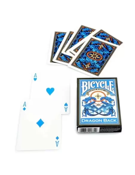 Bicycle Dragon Back Blue – Cărți de joc premium | Emagie.ro