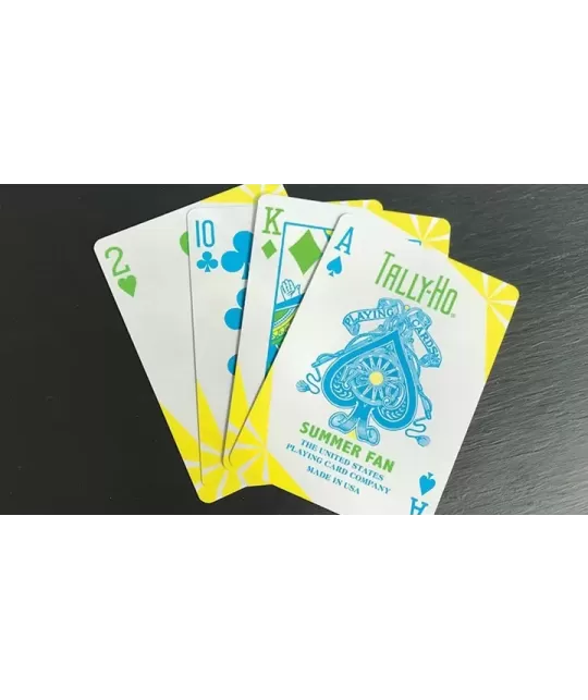 Tally Ho Fan Back Summer – Cărți de joc premium | Emagie.ro