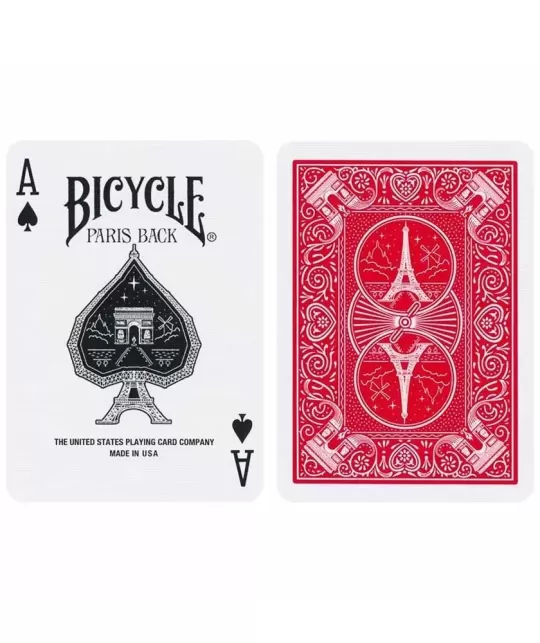 Bicycle Paris Back Limited Edition Red – Cărți de joc premium | Emagie.ro