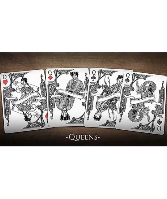 Bicycle Middle Kingdom White – Cărți de joc premium | Emagie.ro