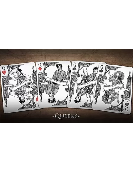 Bicycle Middle Kingdom White – Cărți de joc premium | Emagie.ro