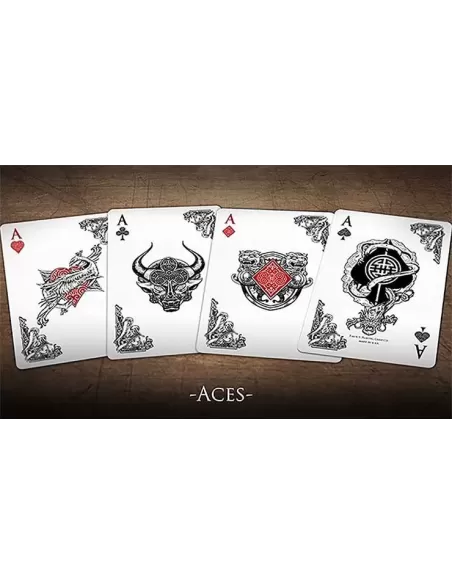 Bicycle Middle Kingdom White – Cărți de joc premium | Emagie.ro