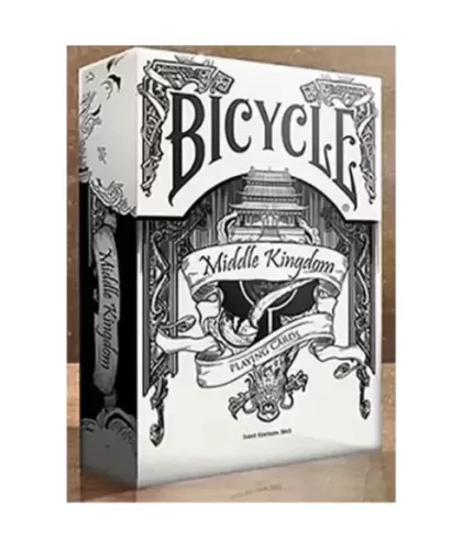 Bicycle Middle Kingdom White – Cărți de joc premium | Emagie.ro