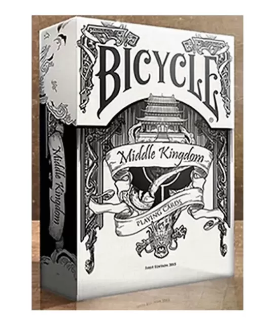 Bicycle Middle Kingdom White – Cărți de joc premium | Emagie.ro