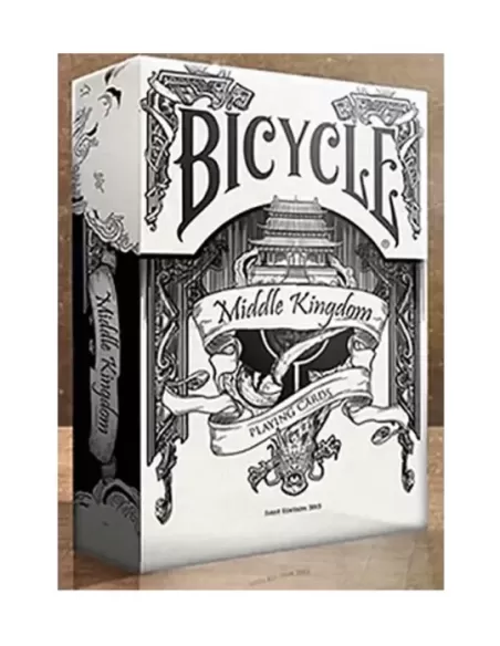 Bicycle Middle Kingdom White – Cărți de joc premium | Emagie.ro