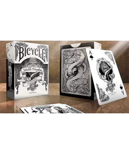 Bicycle Middle Kingdom White – Cărți de joc premium | Emagie.ro 2