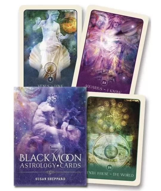 Tarot Black Moon Astrology Cards – Set tarot mistic | Emagie.ro