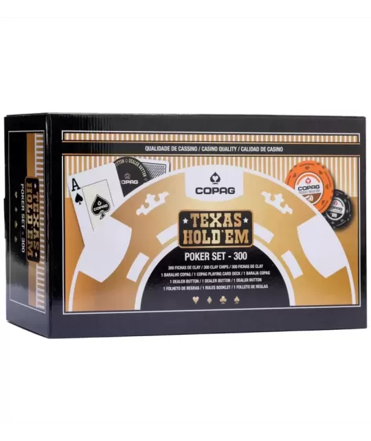 Set de Poker de Lux Set COPAG 300 Jetoane – Cărți de joc premium | Emagie.ro