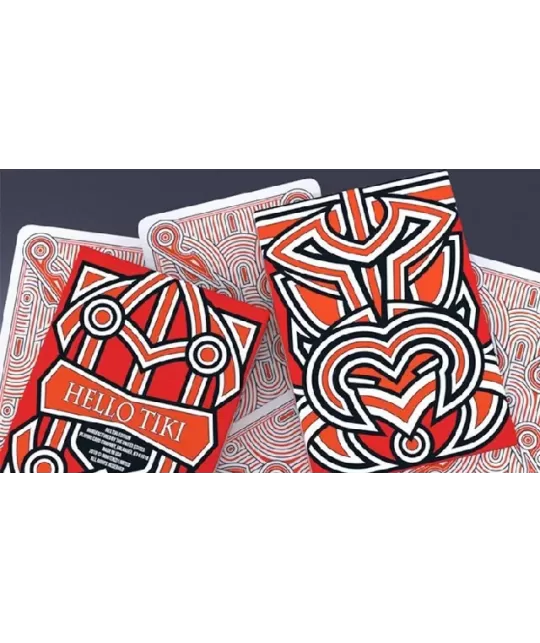 Hello Tiki Red – Premium Playing Cards | Emagie.ro