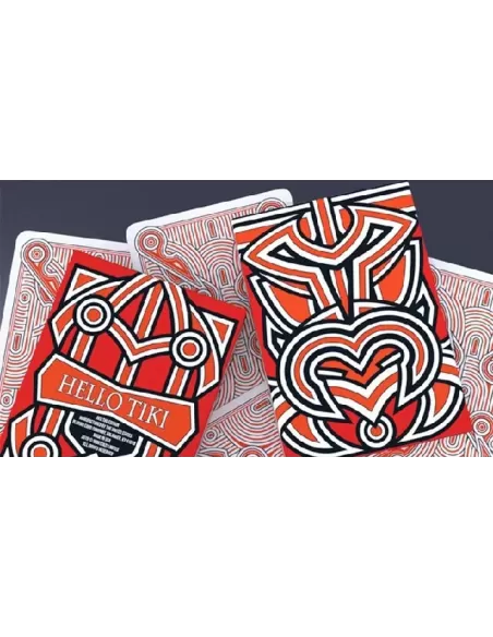 Hello Tiki Red – Premium Playing Cards | Emagie.ro