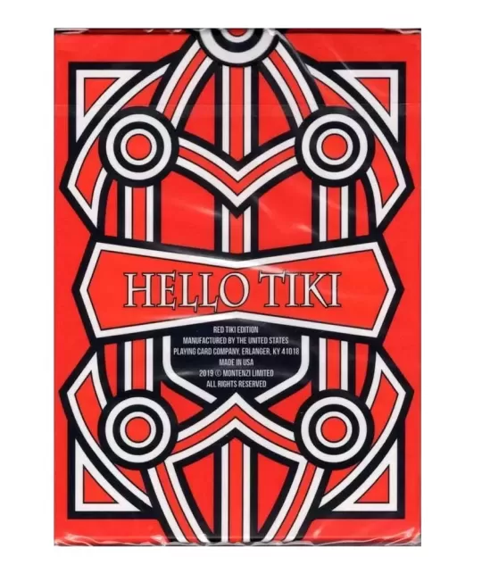 Hello Tiki Red – Premium Playing Cards | Emagie.ro