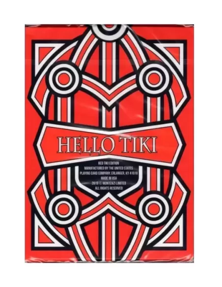 Hello Tiki Red – Premium Playing Cards | Emagie.ro